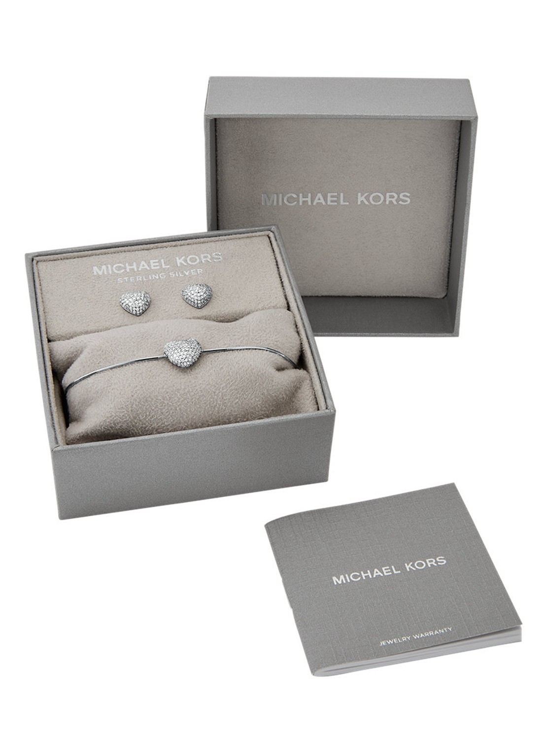 Michael Kors Premium set van armband en oorstekers MKC1833SET - detail 4 zilver