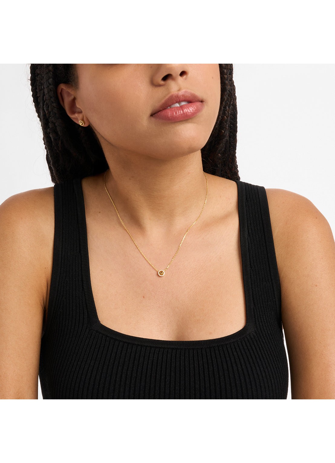 Michael Kors Premium set van ketting en oorknopjes MKC1837SET - detail 4 goud