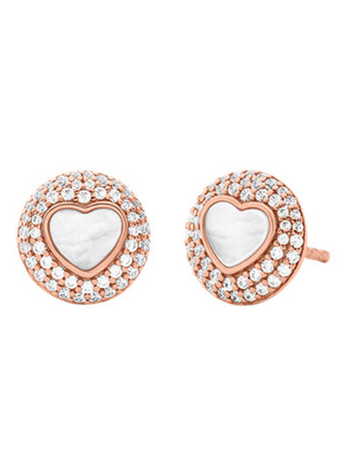 Michael Kors Premium set van ketting en oorstekers verguld MKC1850SET - detail 2 roségoud