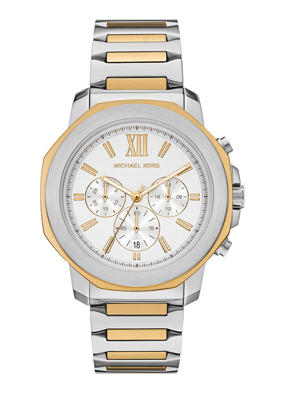Michael Kors Prescott horloge MK9260 - voorkant 4 zilver
