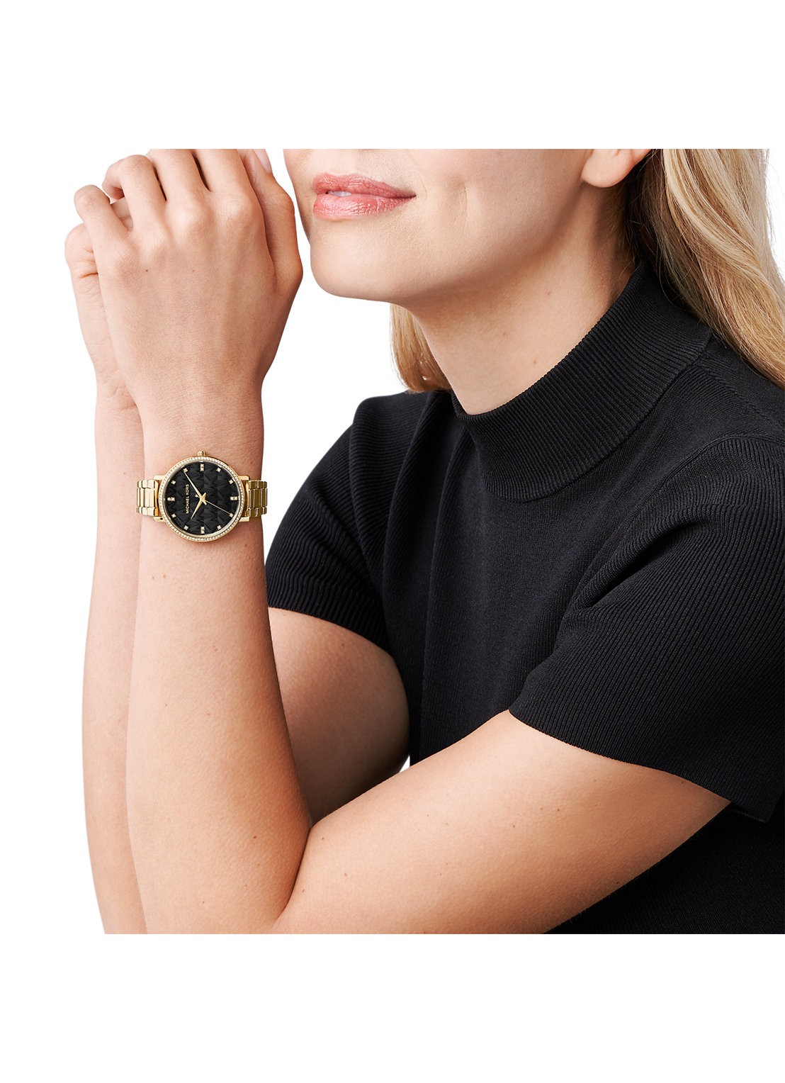 Michael Kors Pyper horloge MK4916 - detail 4 goud