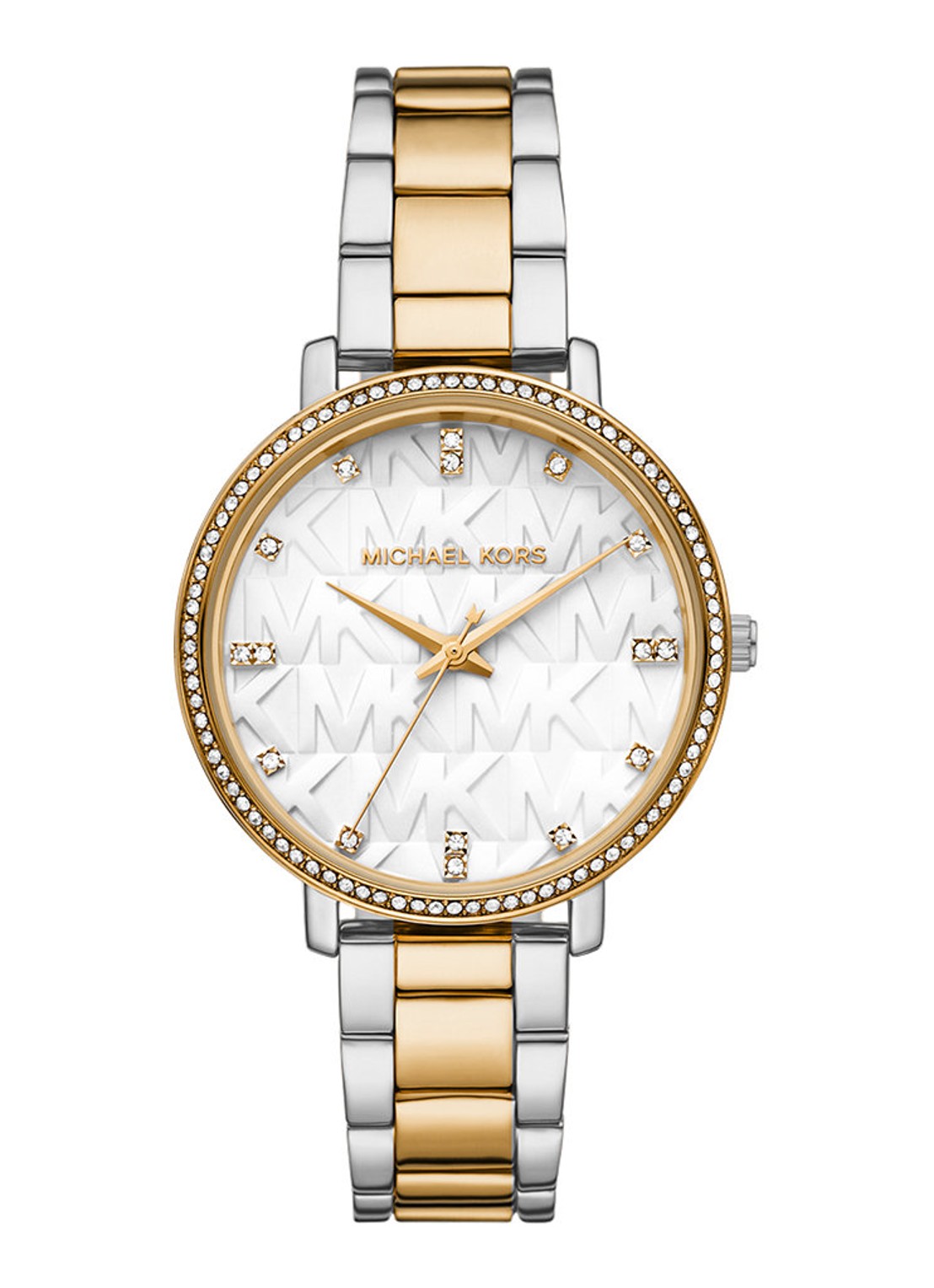 Michael Kors Pyper horloge MK4918 - voorkant zilver