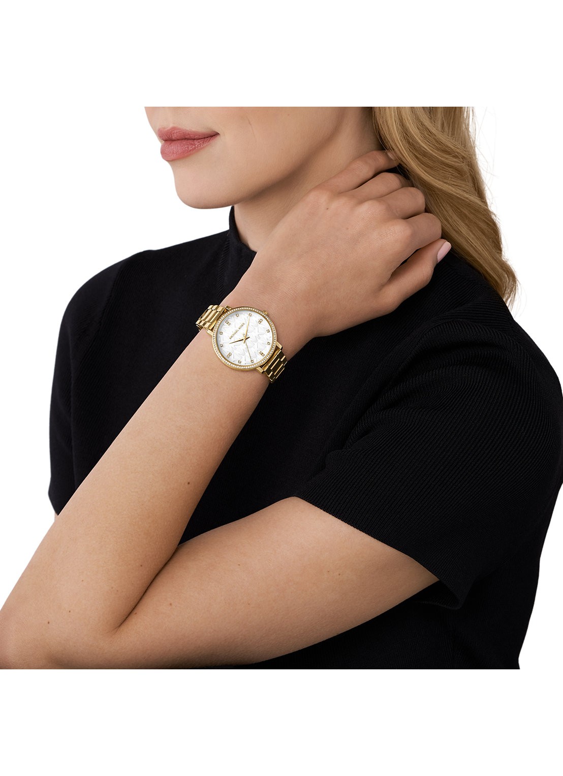 Michael Kors Pyper horloge MK4919 - detail 4 goud