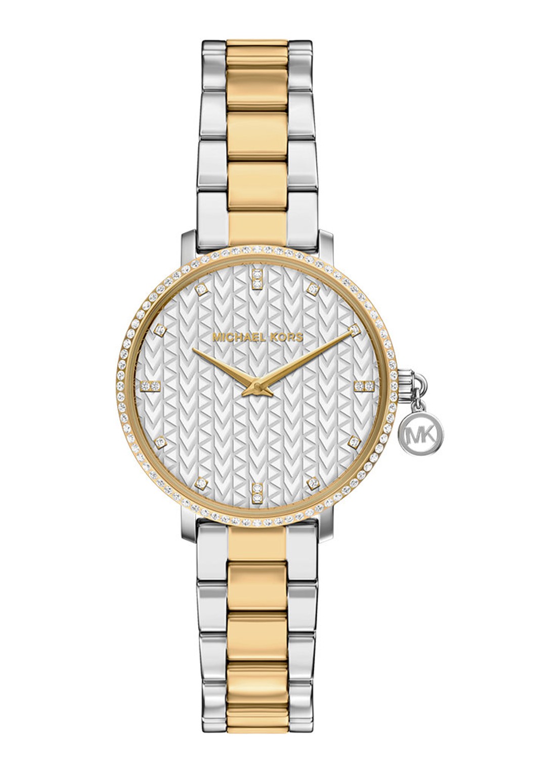 Michael Kors Pyper horloge MK7574 - voorkant zilver