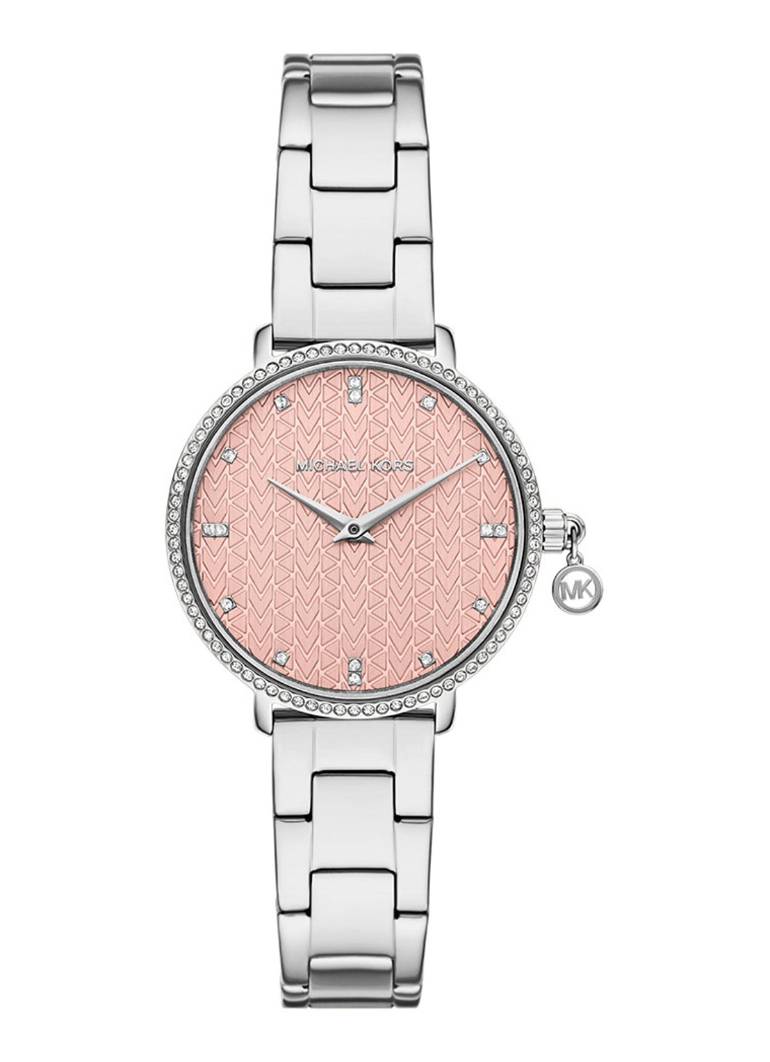 Michael Kors Pyper horloge MK7617 - voorkant zilver