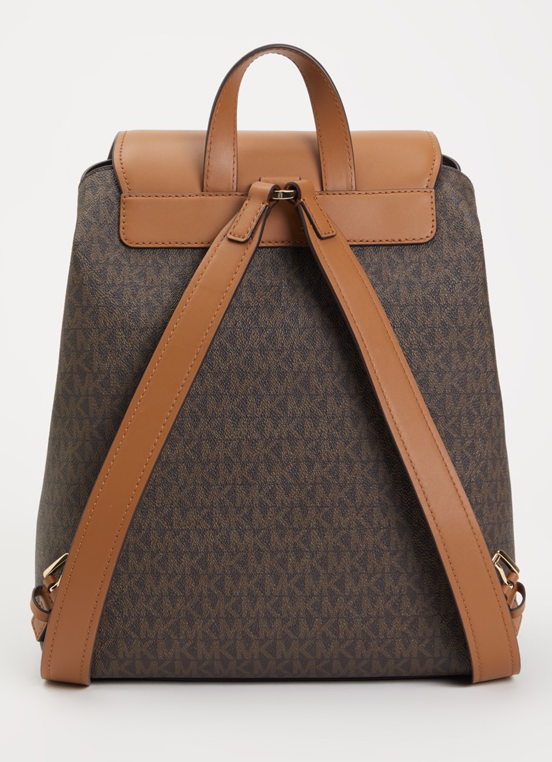 Michael Kors Quinn rugzak met logoprint - achterkant 3 donkerbruin