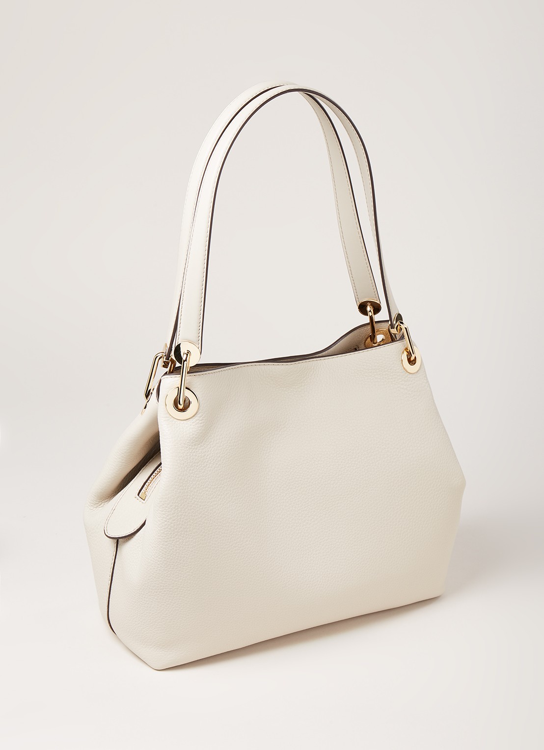 Michael Kors Raven Large schoudertas van leer - detail 3 zand