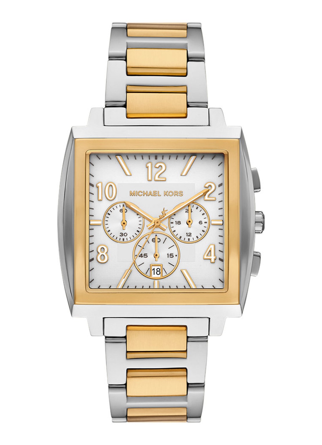 Michael Kors Rhys horloge MK9240 - voorkant 4 zilver