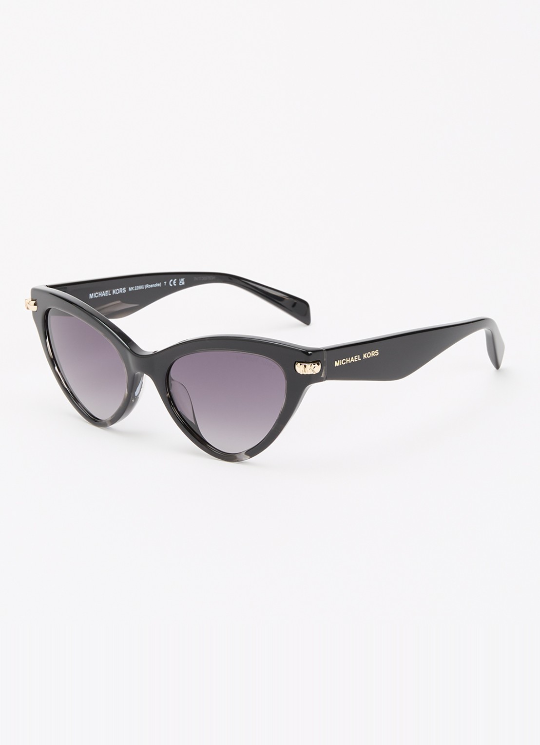 Michael Kors Roanoke zonnebril MK2259U - voorkant 4 zwart