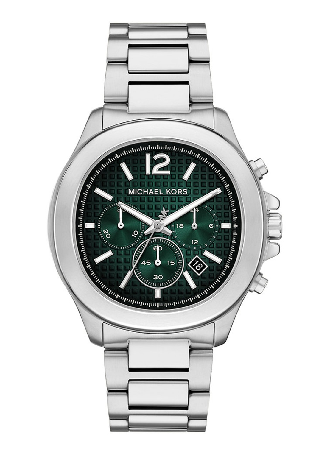 Michael Kors Sage horloge MK9191 - voorkant 3 zilver