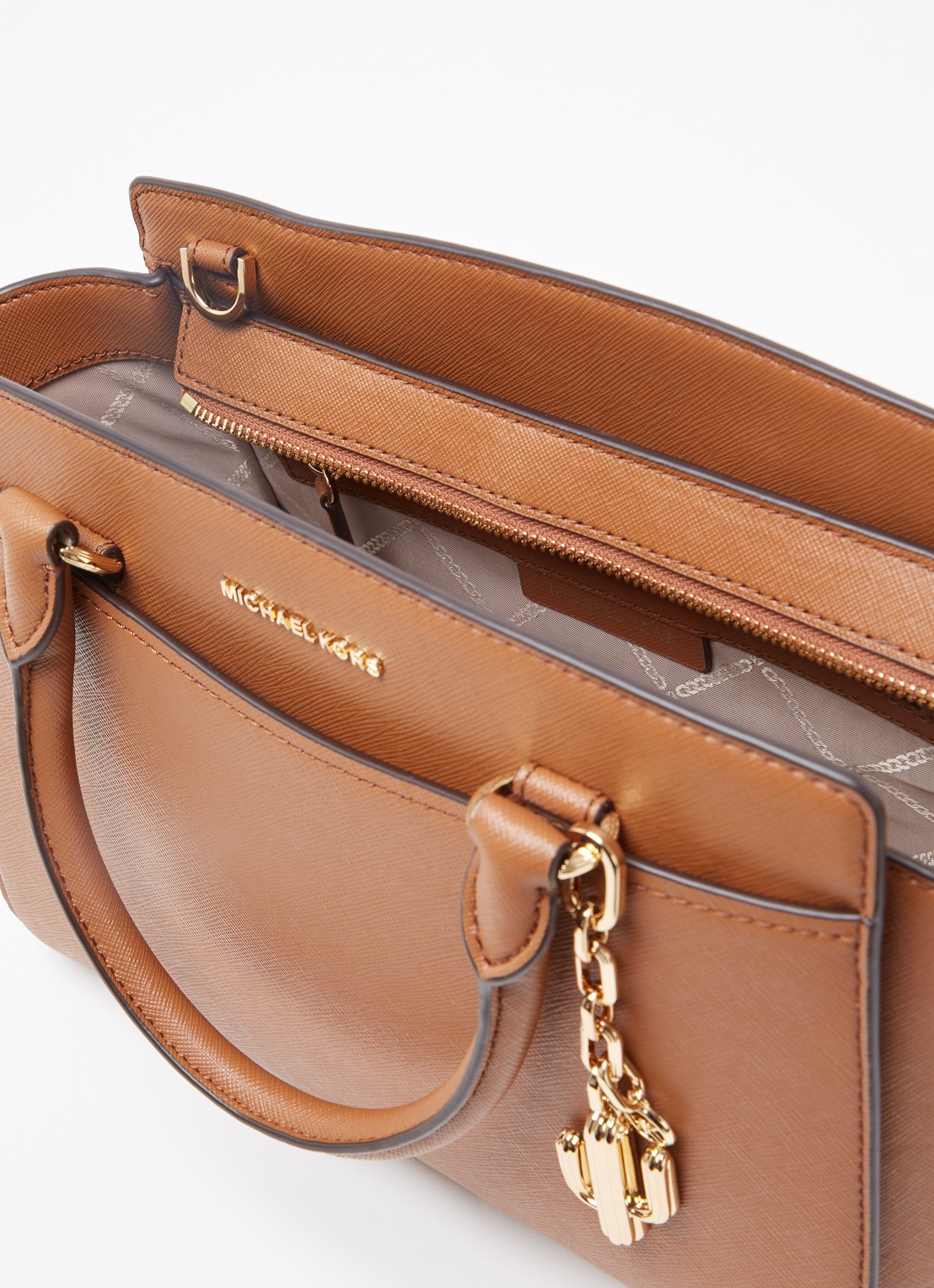 Michael Kors Selma M handtas met afneembare schouderriem - detail 4 bruin