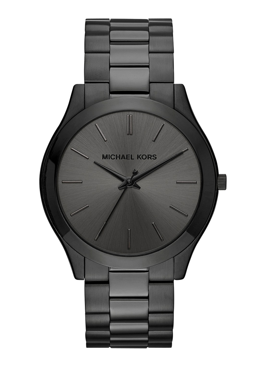 Michael Kors Slim Runway horloge MK8507 - voorkant 2 zwart
