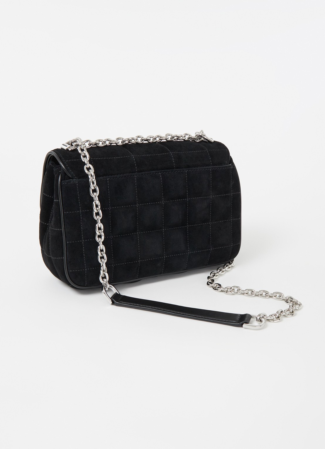 Michael Kors SoHo Large schoudertas met leren details - achterkant 5 zwart