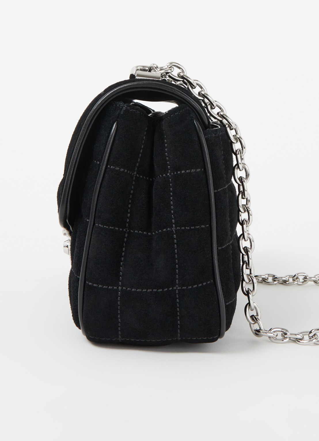 Michael Kors SoHo Large schoudertas met leren details - detail 2 zwart