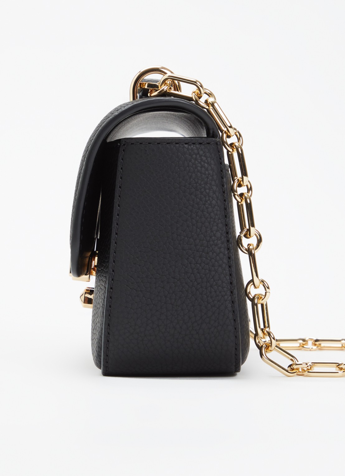 Michael Kors Tribeca schoudertas van leer met verstelbare schouderriem - detail 4 zwart