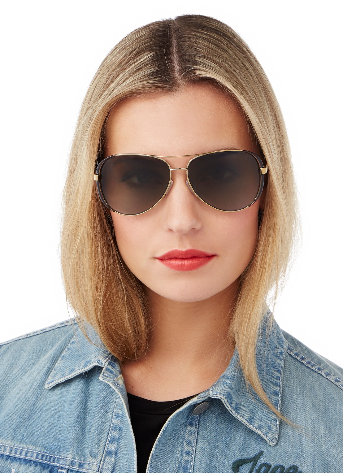 Michael Kors Zonnebril Chelsea MK5004 - voorkant 2 bruin