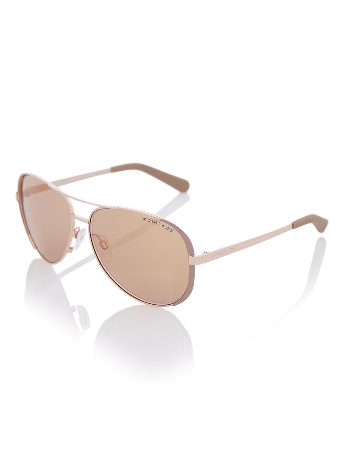 Michael Kors Zonnebril Chelsea MK5004  - voorkant 3 roségoud