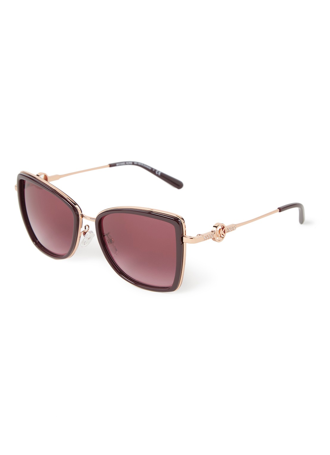 Michael Kors Zonnebril Corsica MK1067B - voorkant roségoud