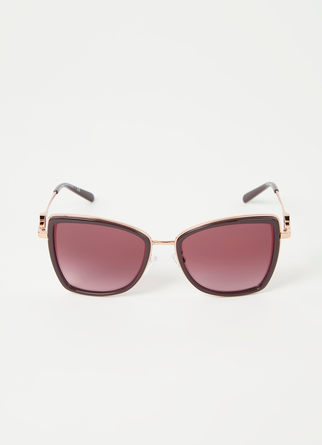 Michael Kors Zonnebril Corsica MK1067B - voorkant 2 roségoud