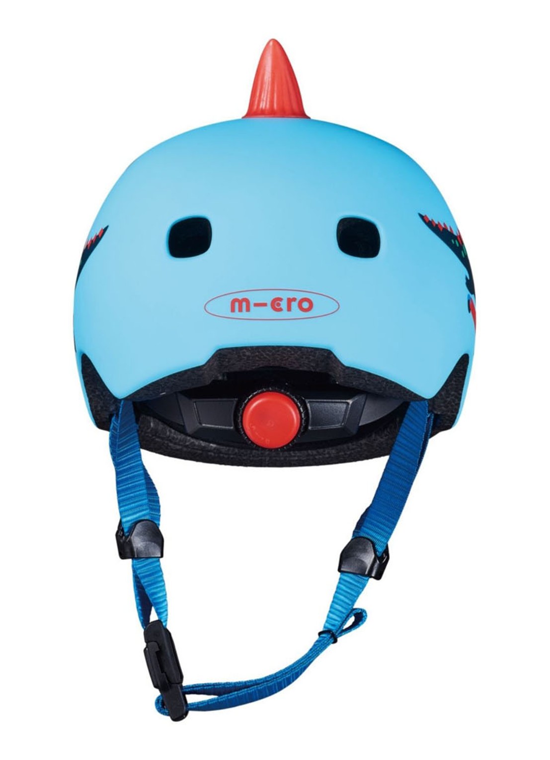 Micro Step Dino kinderhelm M - detail 2 blauw