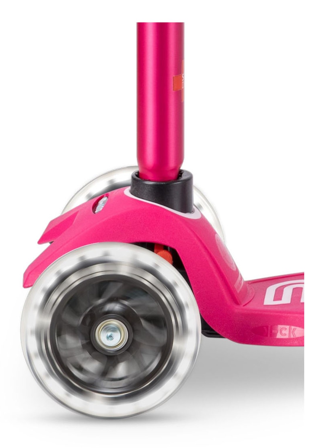 Micro Step Maxi Deluxe step met led wielen - detail 2 roze