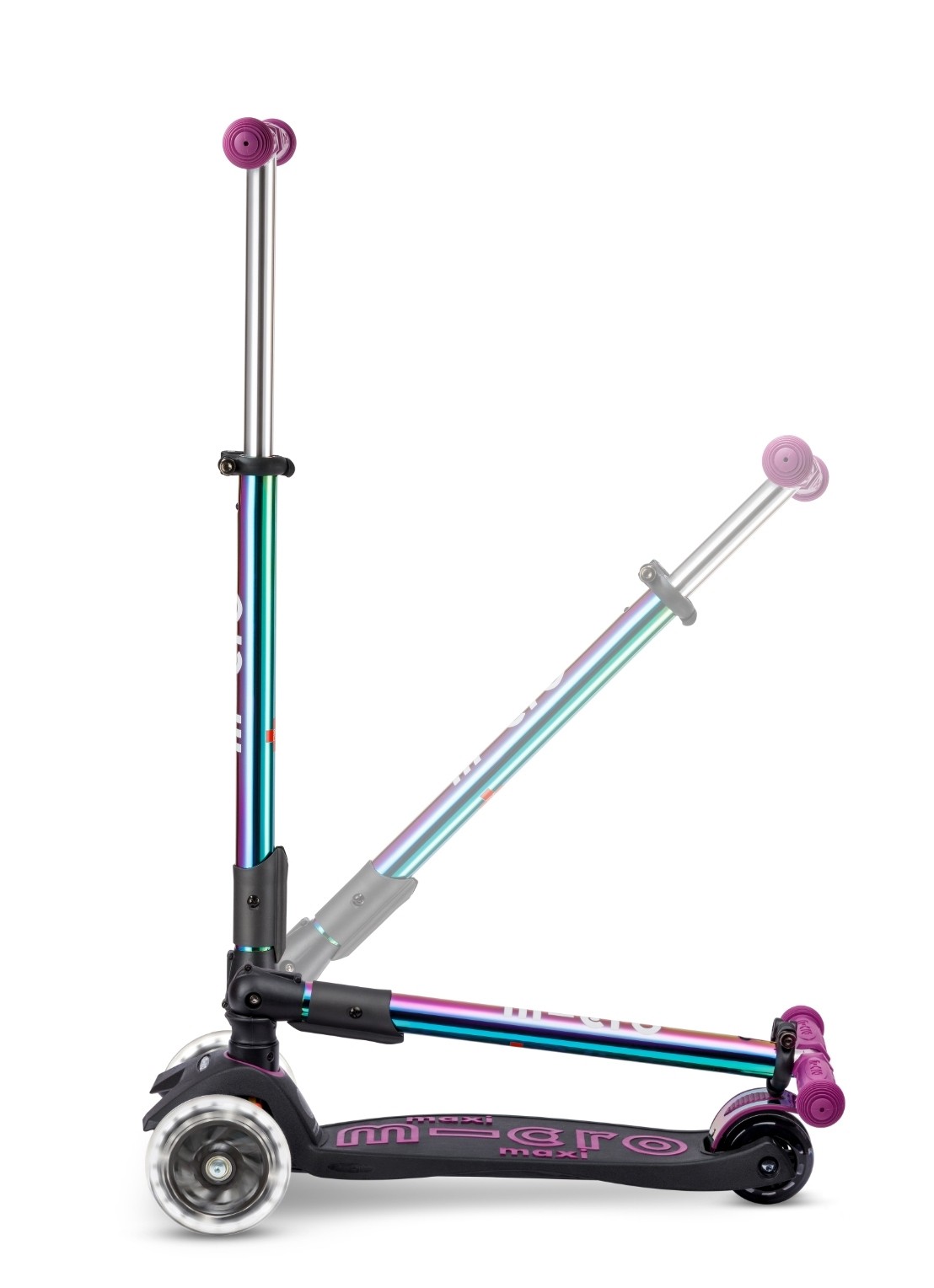 Micro Step Maxi Micro Deluxe step inklapbaar en met LED-verlichting - detail 6 paars