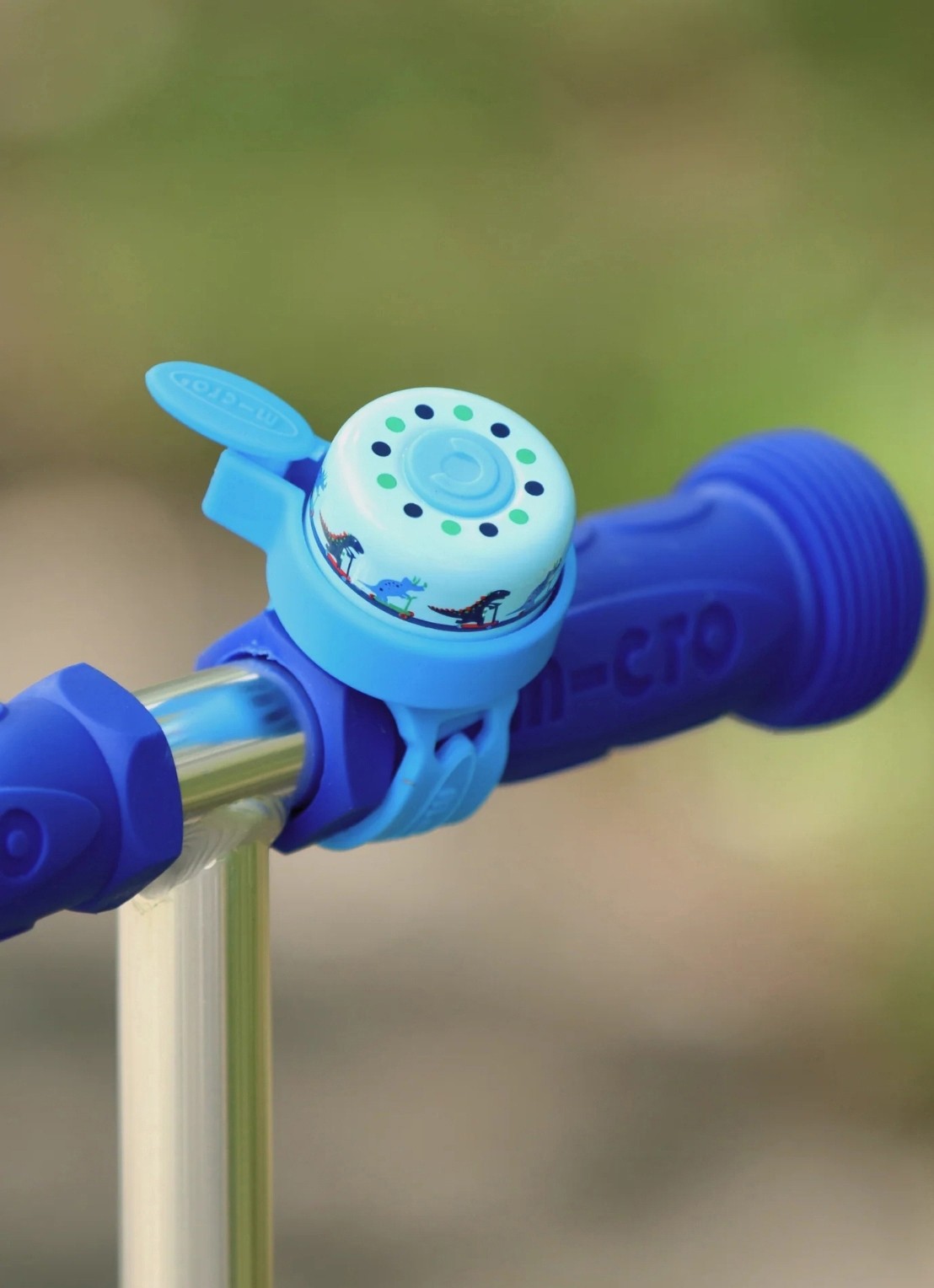 Micro Step Micro Dino bel - voorkant 2 blauw