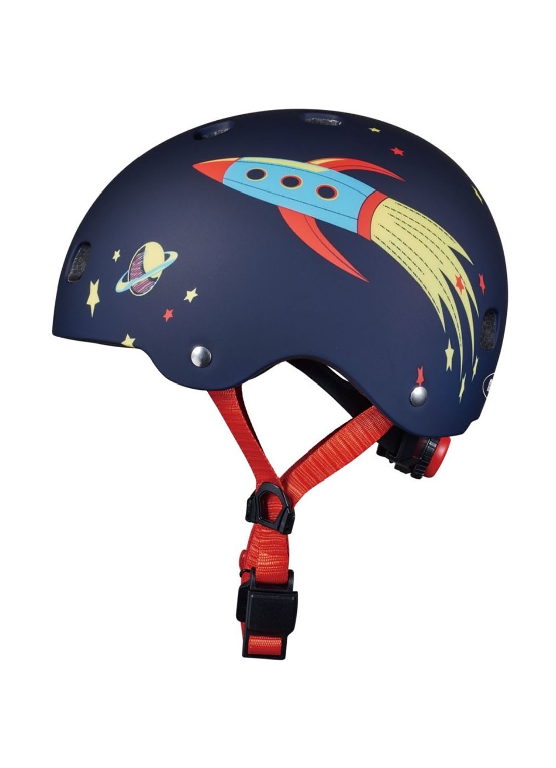 Micro Step Micro Raket kinderhelm - achterkant 4 donkerblauw