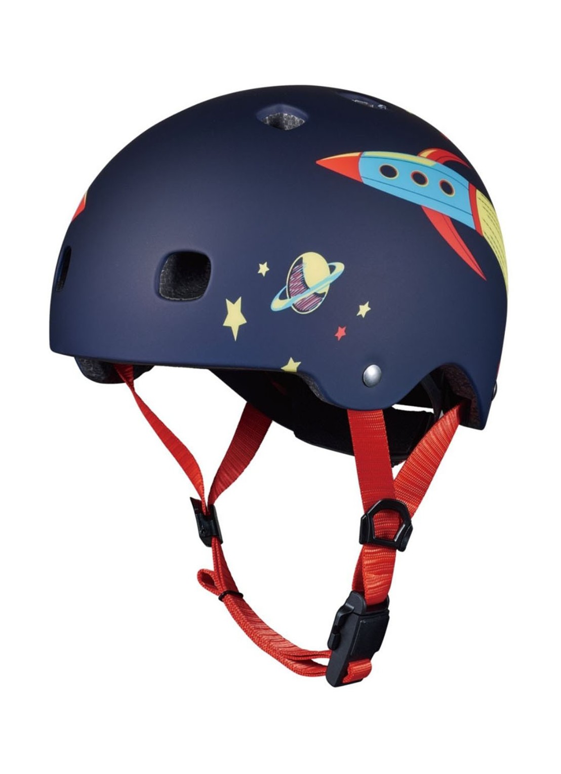 Micro Step Micro Raket kinderhelm - voorkant 5 donkerblauw