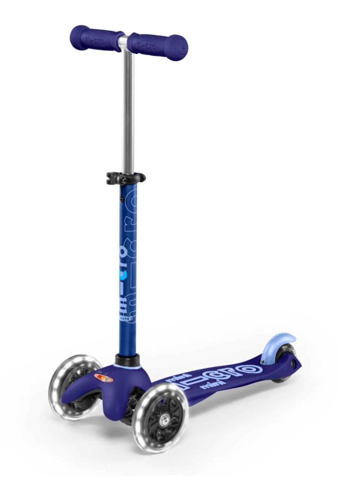 Micro Step Mini Micro Deluxe 3-in-1 Push step met LED-verlichting  - detail 5 blauw