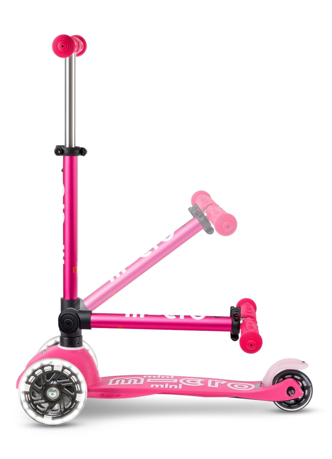 Micro Step Mini Micro step inklapbaar en met LED-verlichting - detail 7 roze