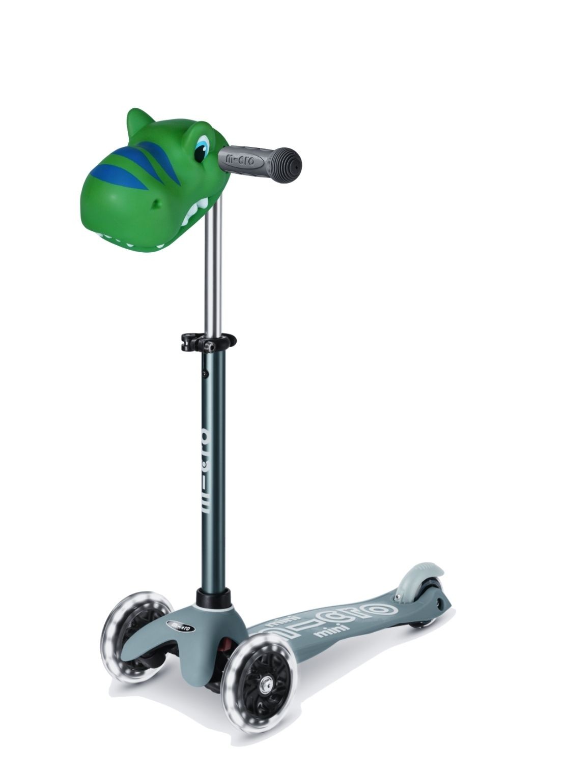 Micro Step Scootaheadz Dino step accessoire - voorkant 3 groen