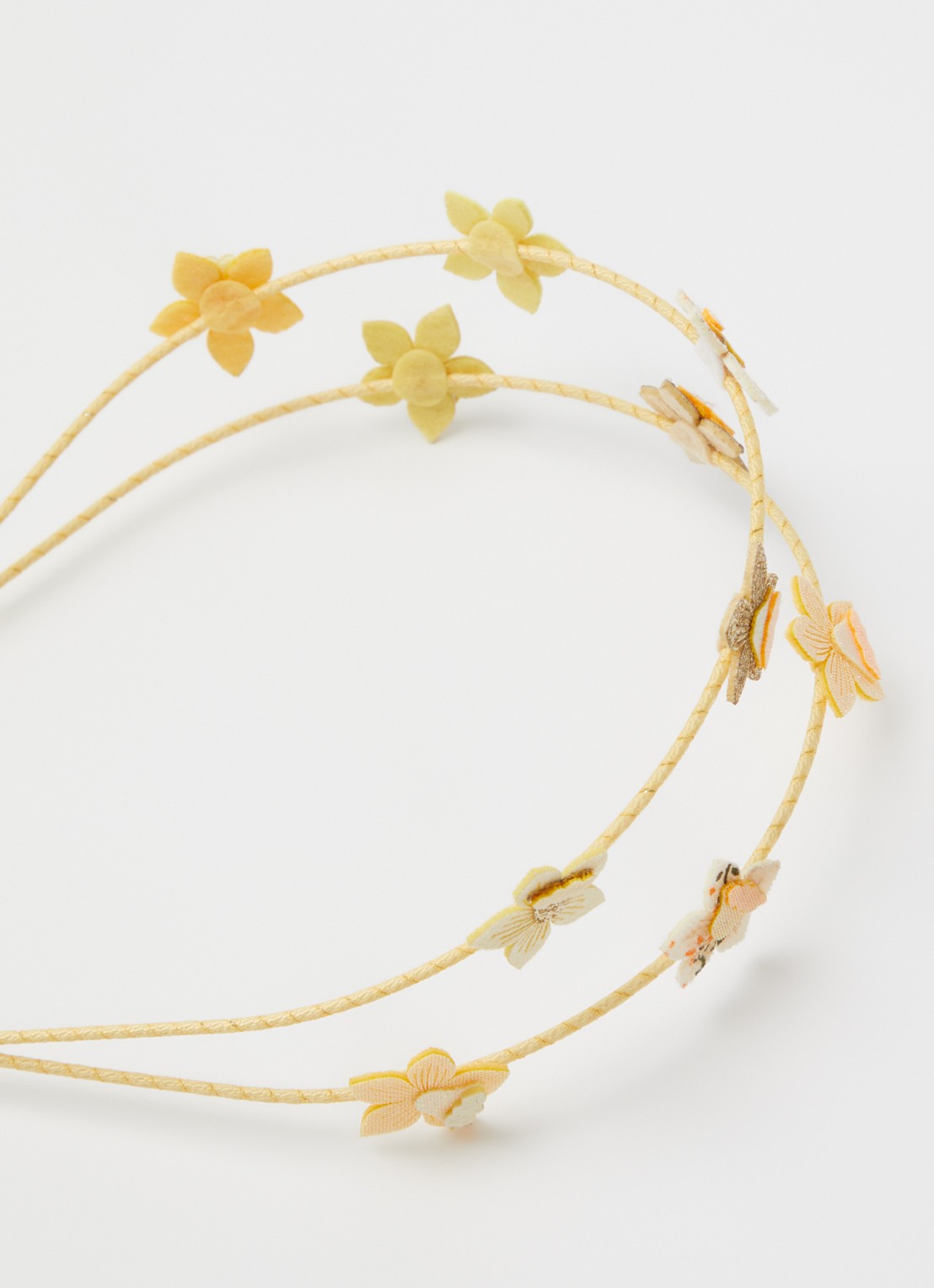 Mimi & Lula Daffodil haarband - detail 2 geel