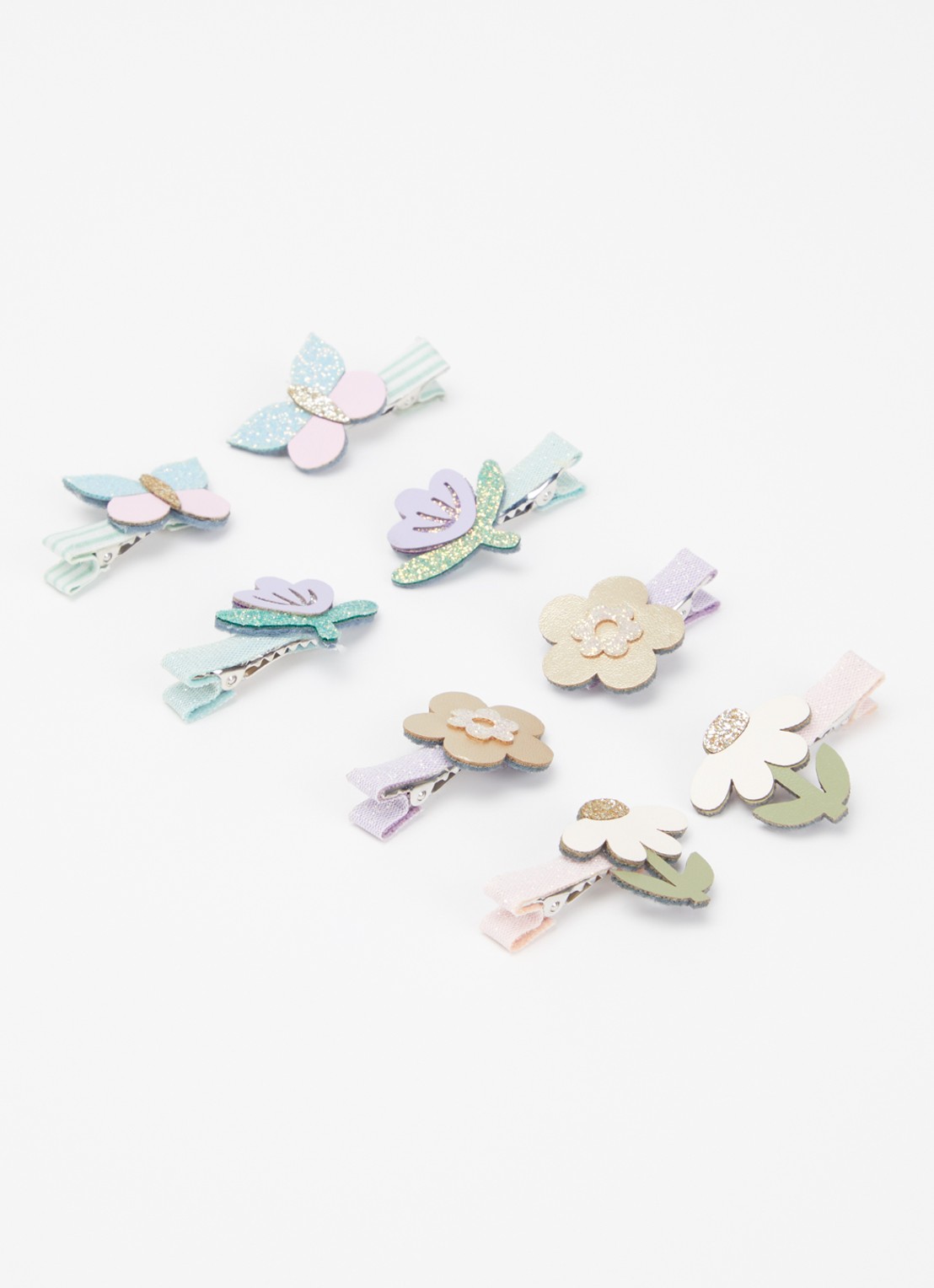 Mimi & Lula Flower Garden haarclip in set van 8 - detail 2 multicolor
