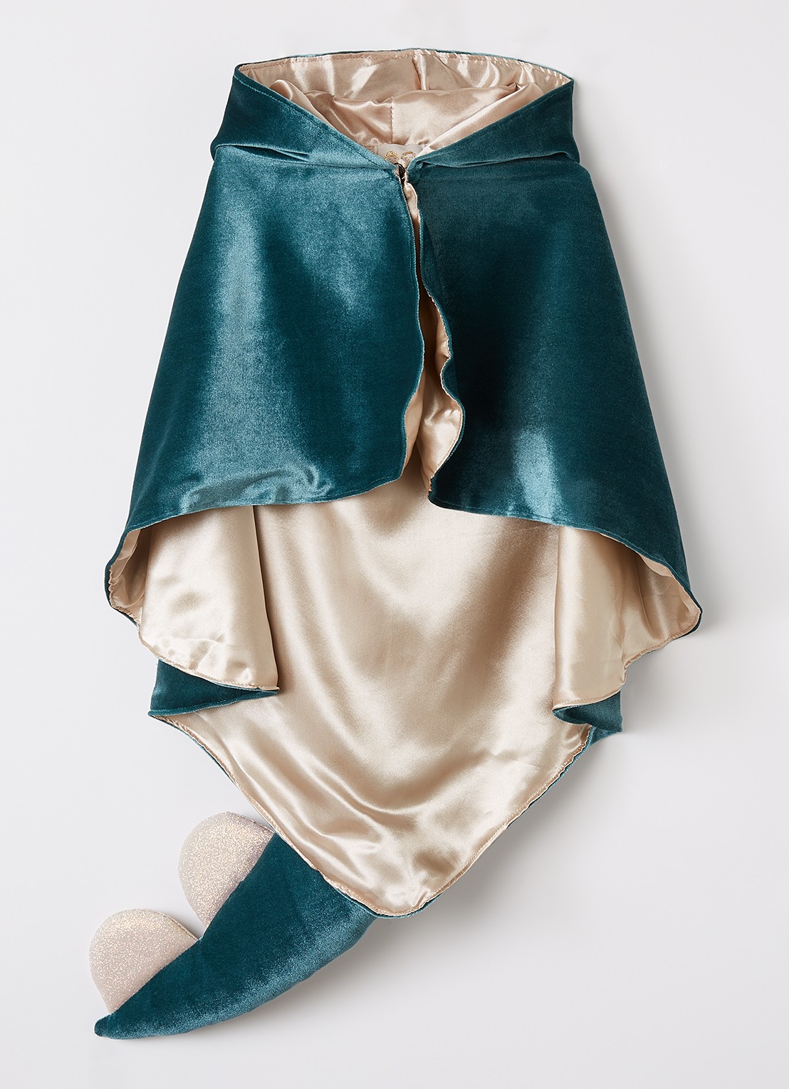 Mimi & Lula Friendly Dino cape - voorkant groen