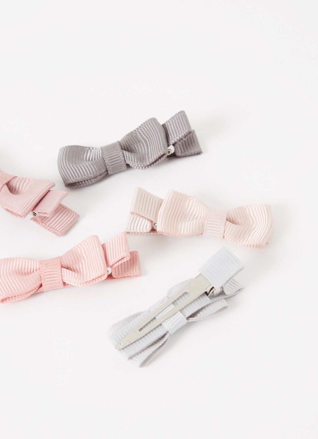 Mimi & Lula Martha Bow haarclip in set van 5 - detail 2 oudroze