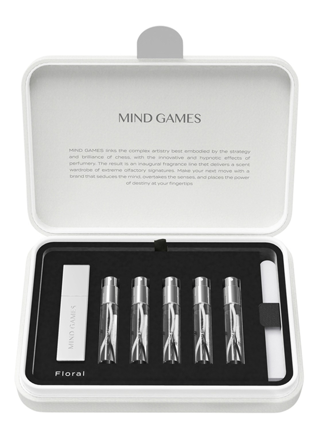 Mind Games Leather Discovery Set Floral Extrait de Parfum - mini parfumset - voorkant undefined