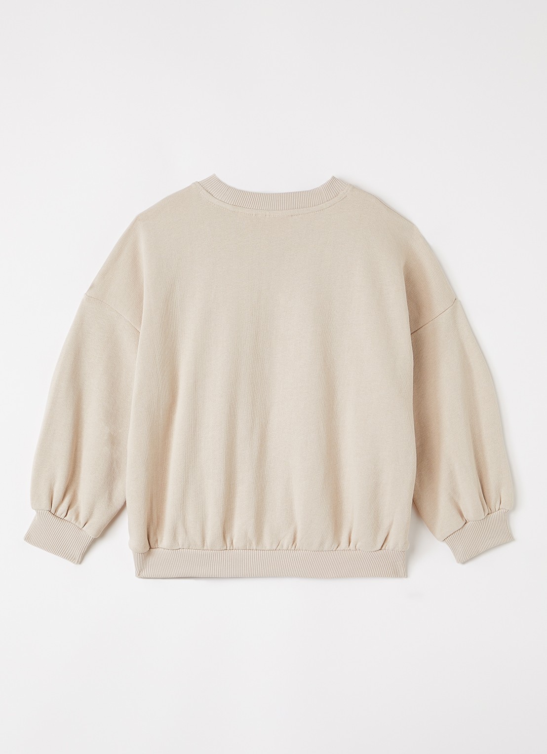 Mini Rodini Doggies sweater met borduring - detail 2 donkerbeige