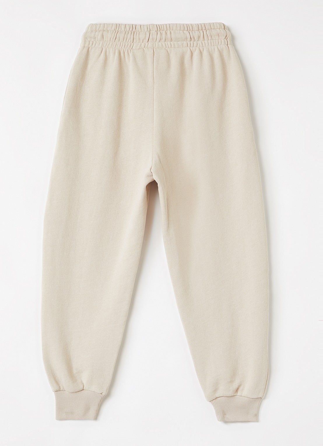 Mini Rodini Doggies tapered fit joggingbroek met print - voorkant 3 beige