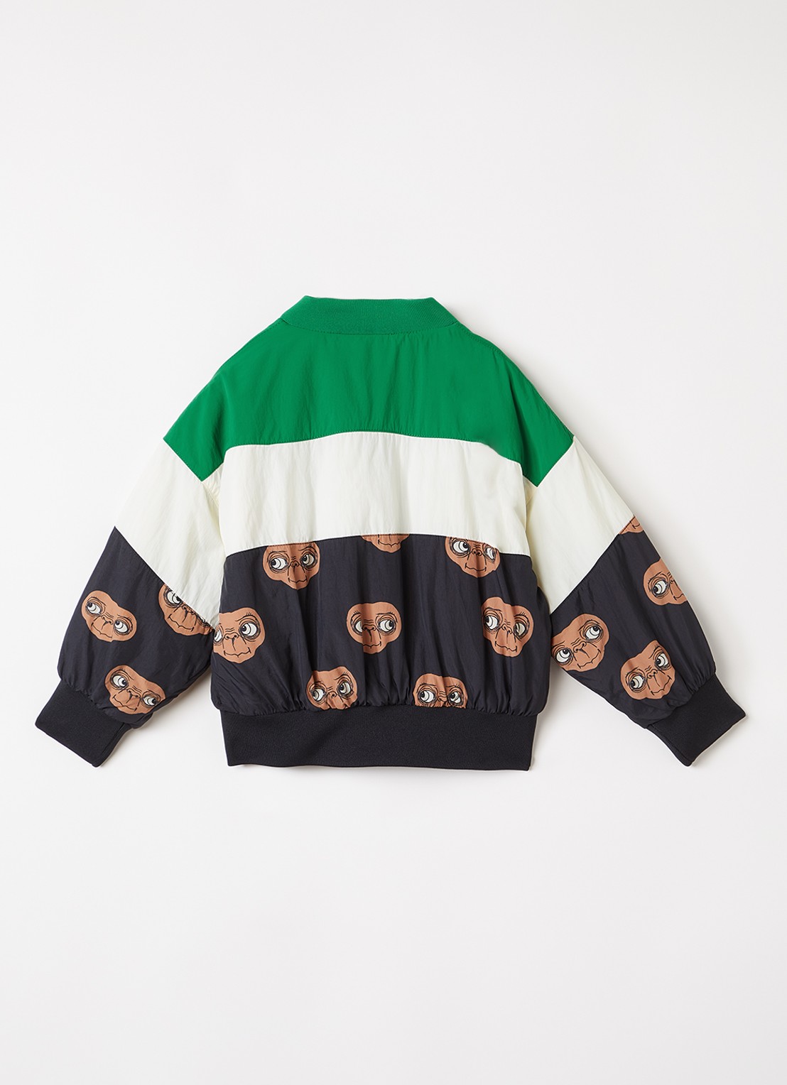 Mini Rodini E.T. bomberjack met print - achterkant groen