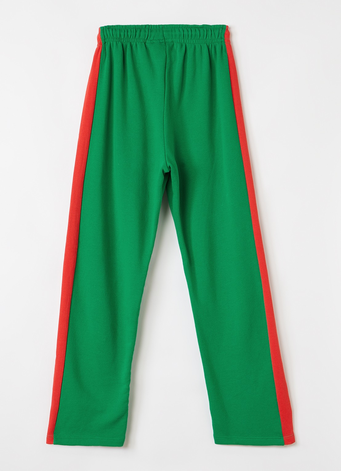 Mini Rodini E.T Emb straight fit joggingbroek met borduring - voorkant 2 groen