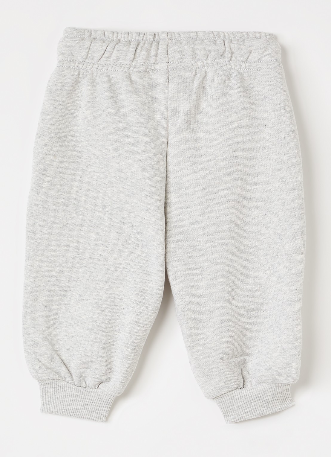 Mini Rodini EMB tapered fit joggingbroek met borduring - voorkant 2 grijsmele