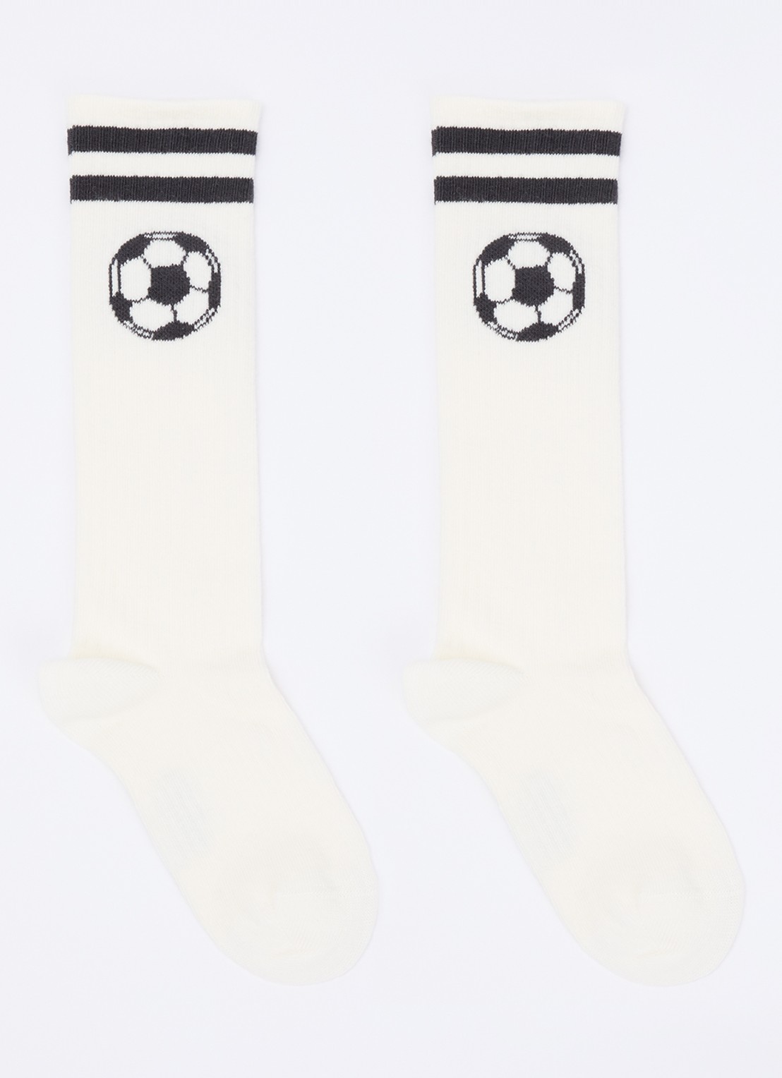 Mini Rodini Football sokken in katoenblend - voorkant wit