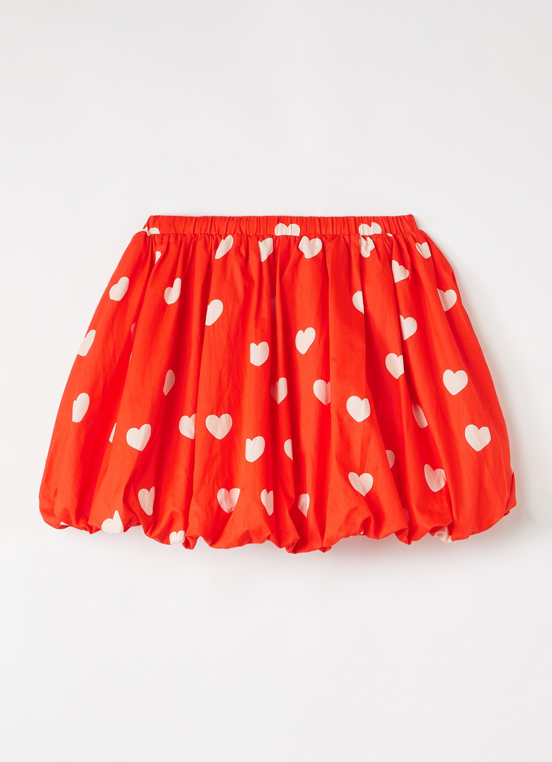 Mini Rodini Hearts rok met print - voorkant rood