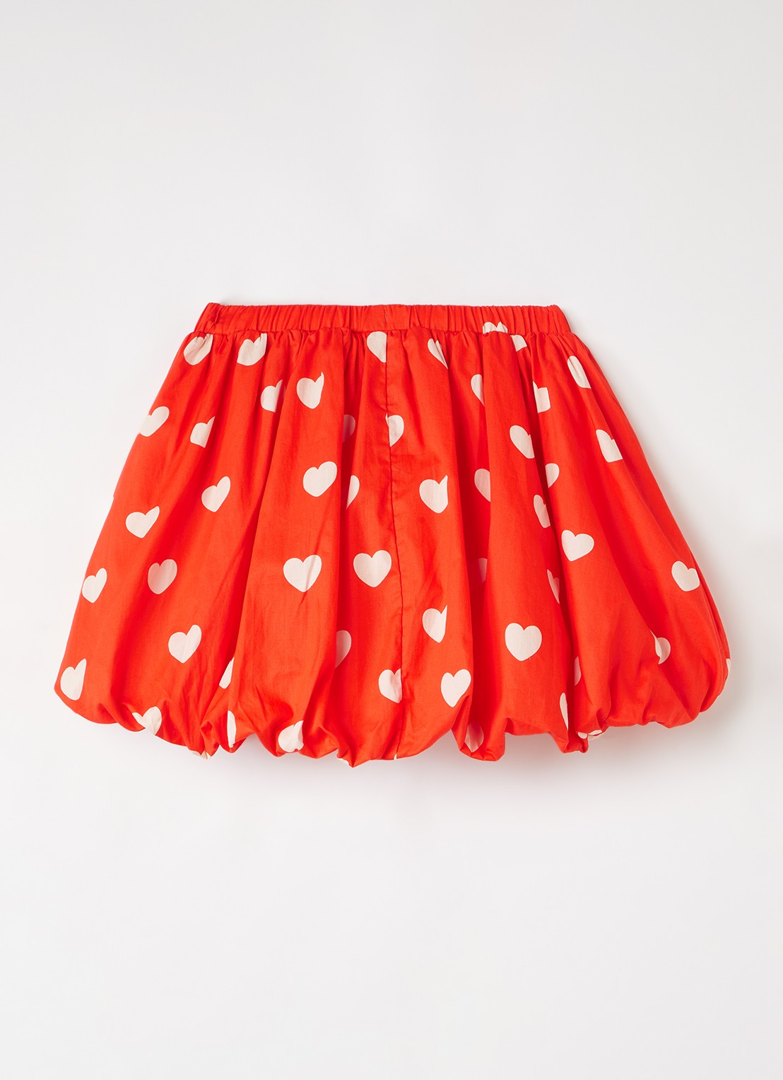Mini Rodini Hearts rok met print - voorkant 2 rood