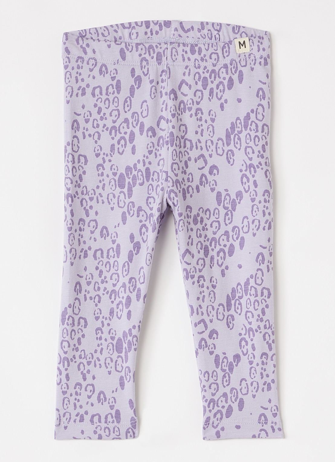 Mini Rodini Legging met panterprint - voorkant paars