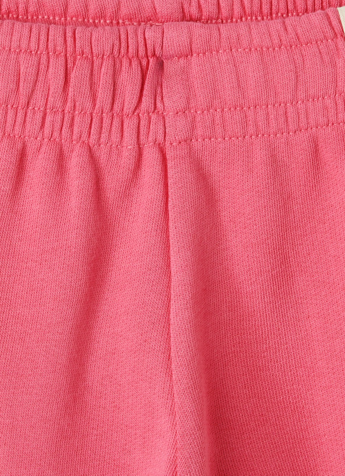 Mini Rodini Plain Piping tapered fit korte joggingbroek - detail 3 roze