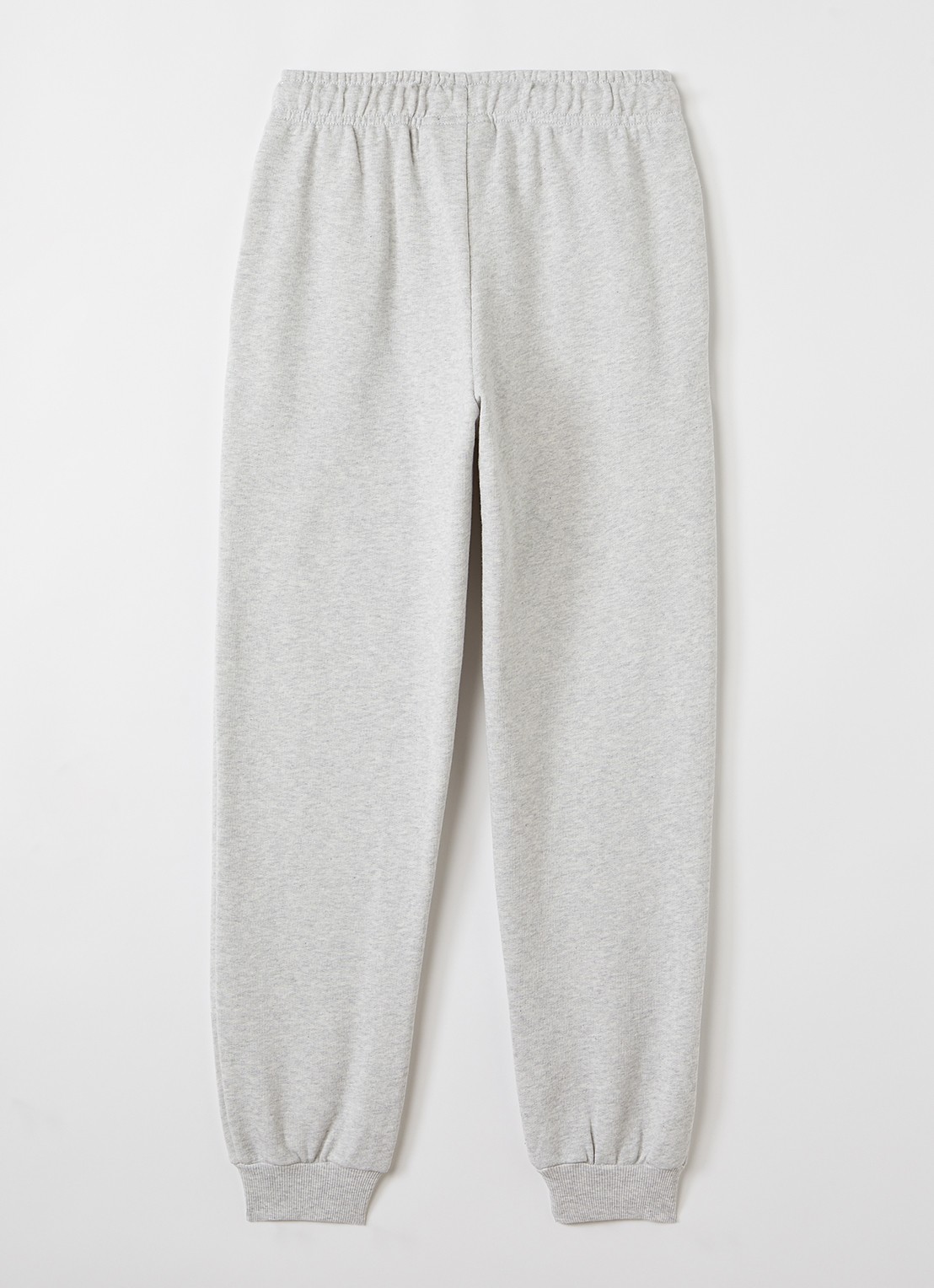 Mini Rodini Planet tapered fit joggingbroek met borduring - voorkant 3 grijsmele