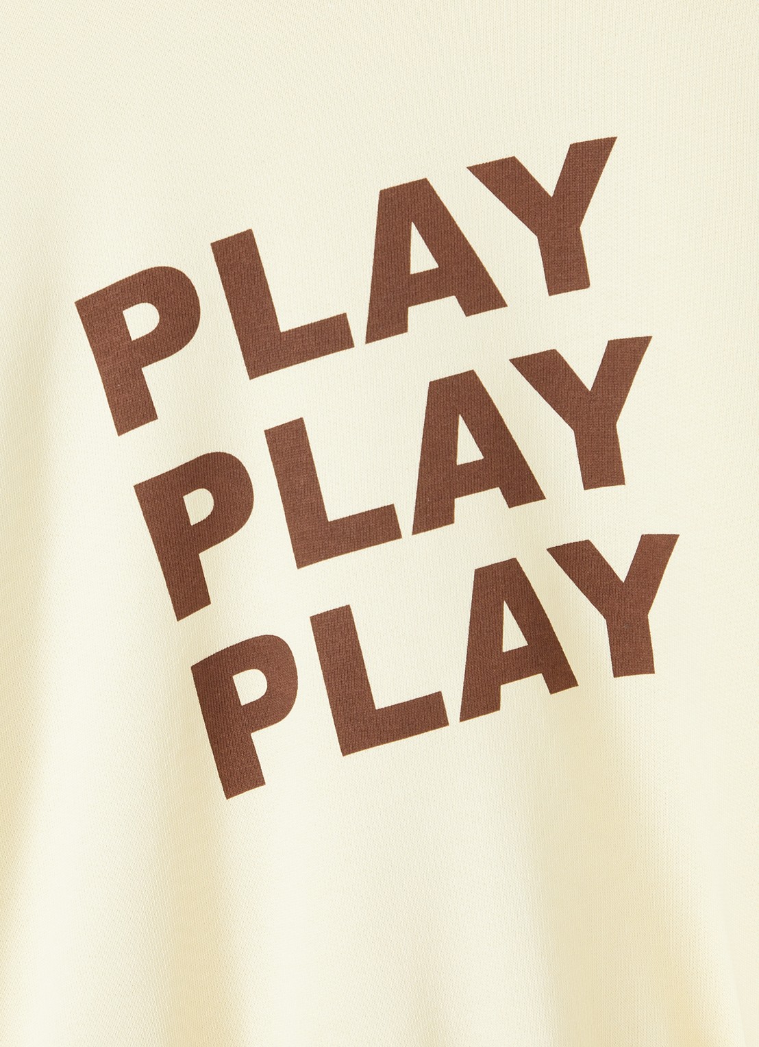 Mini Rodini Play sweater met print - detail creme