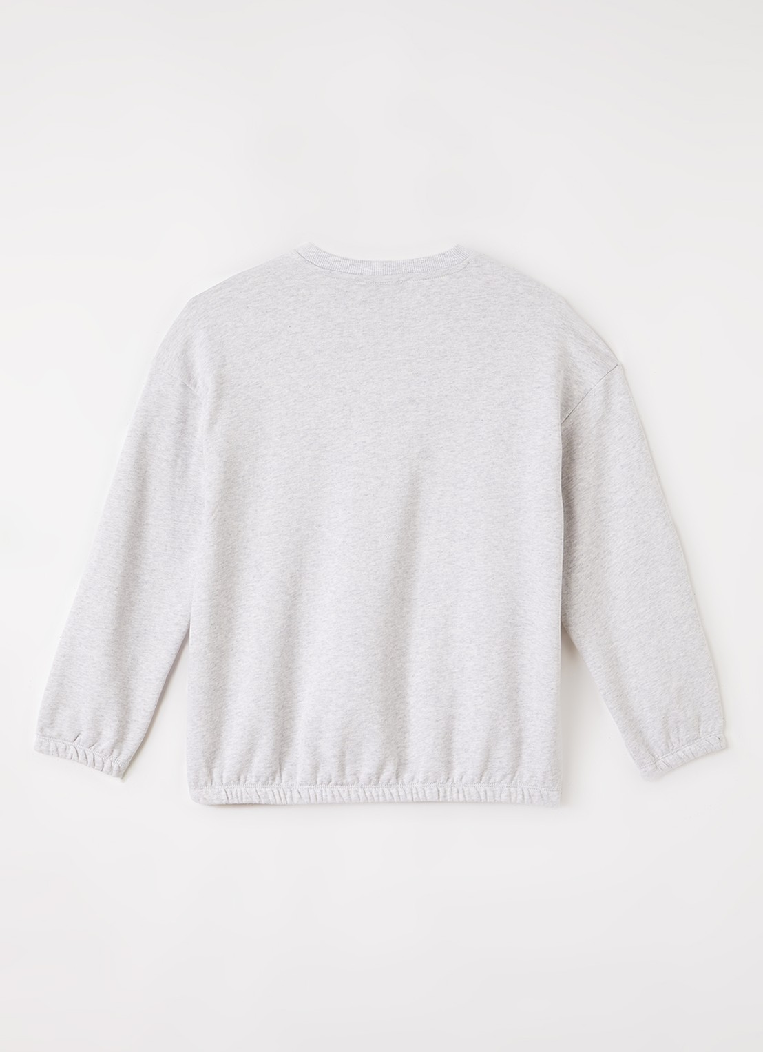 Mini Rodini Siamese sweater met print - voorkant 2 grijsmele